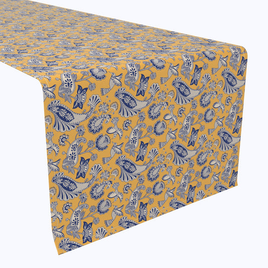 Stylized Birds & Flowers Runners