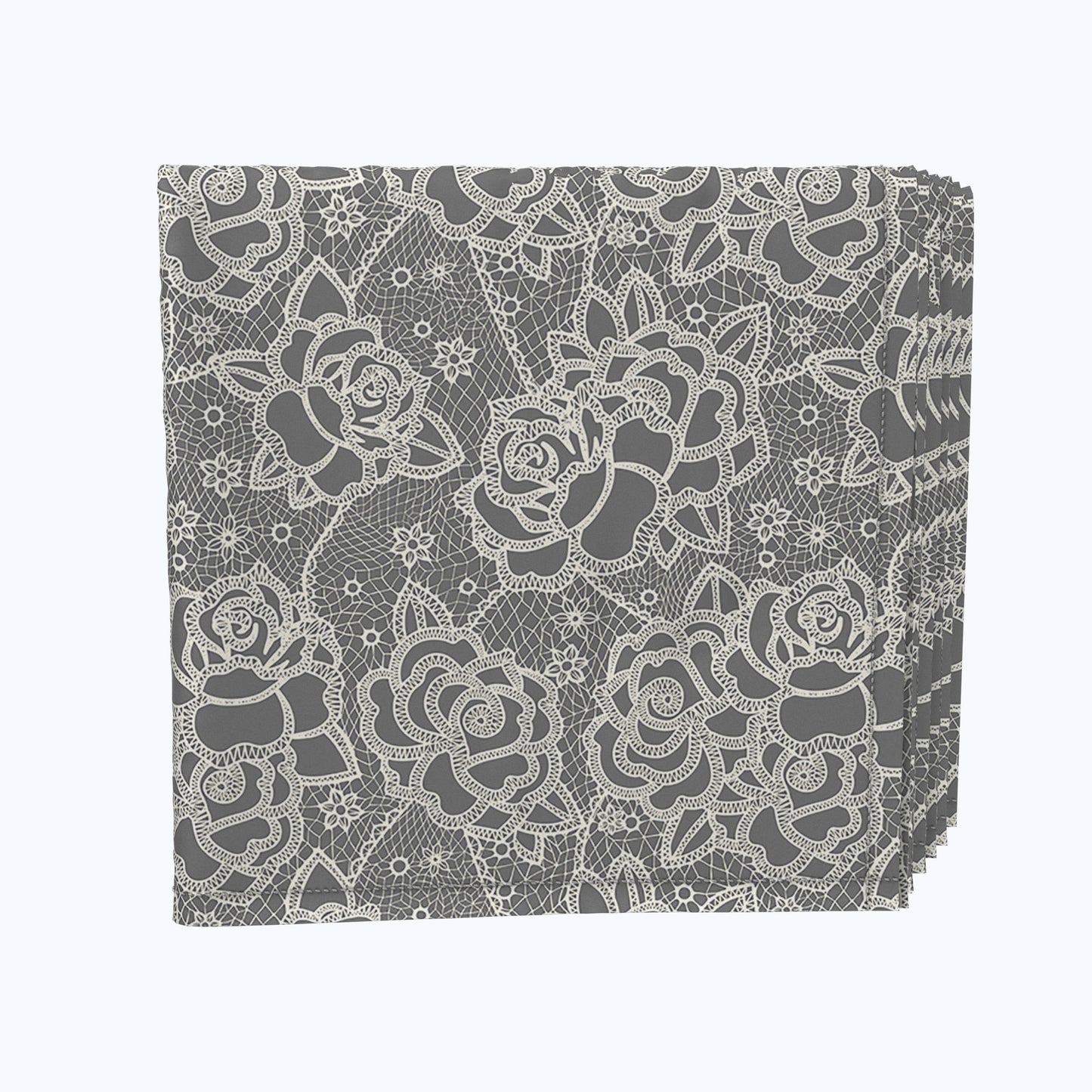 Stylized Lace Roses Napkins