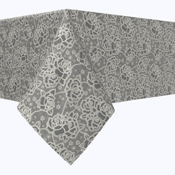 Stylized Lace Roses Rectangles