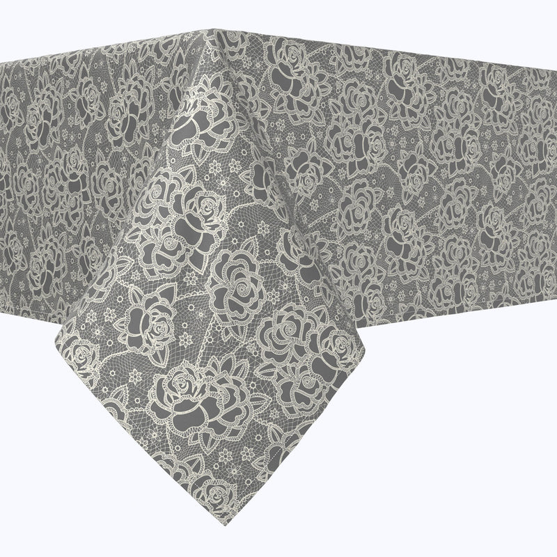 Stylized Lace Roses Rectangles