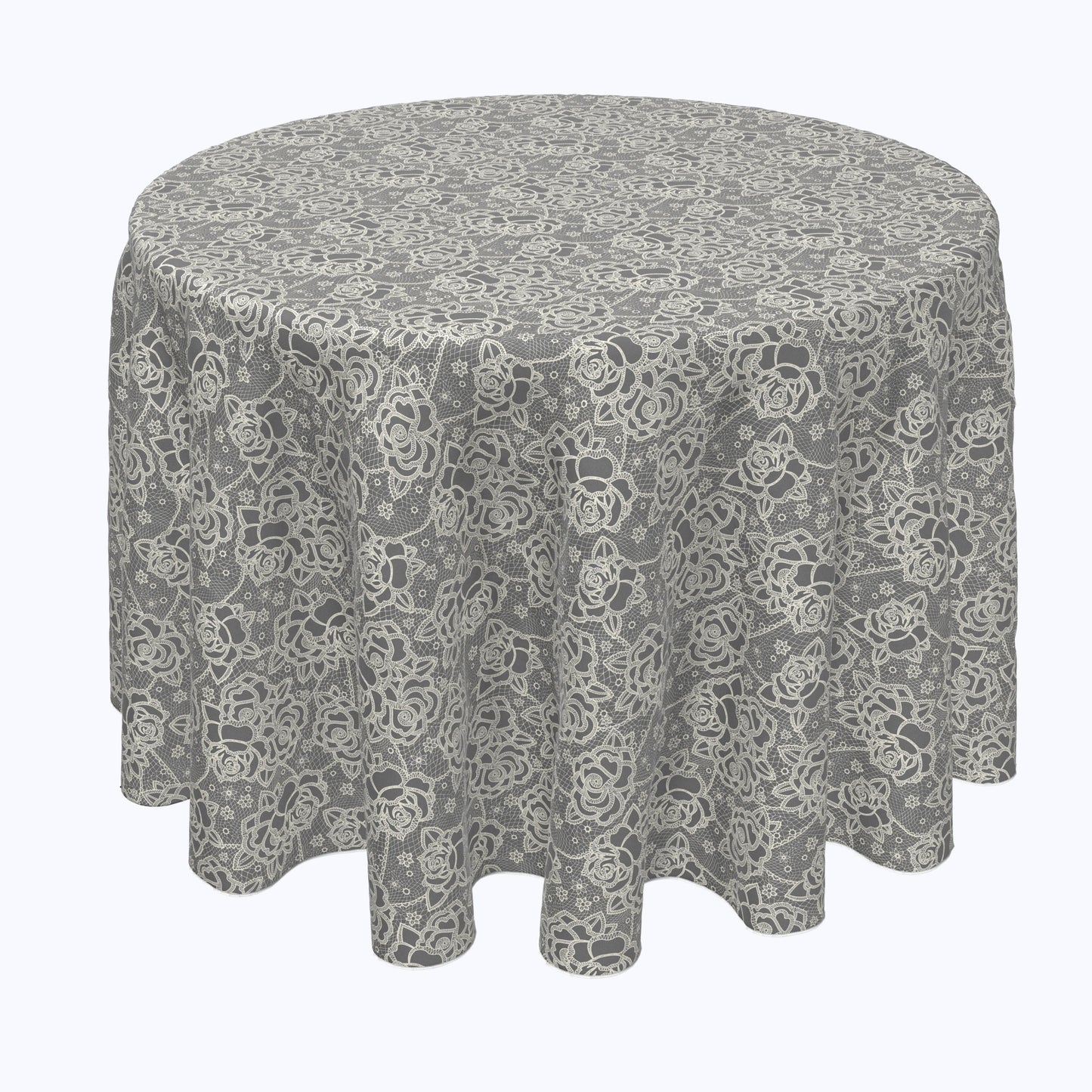Stylized Lace Roses Rounds