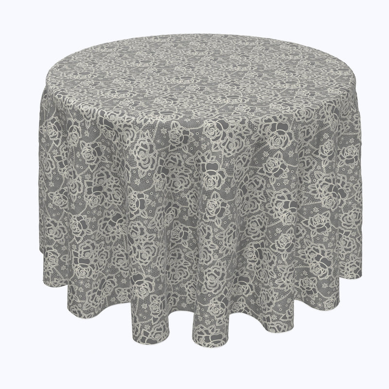 Stylized Lace Roses Rounds