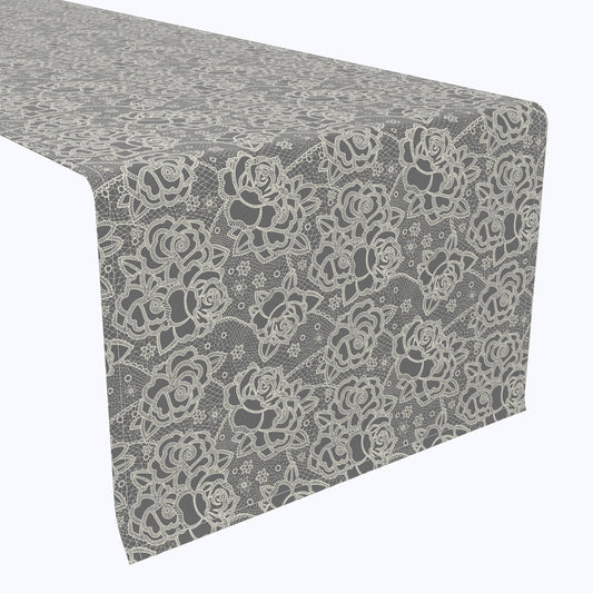 Stylized Lace Roses Runners