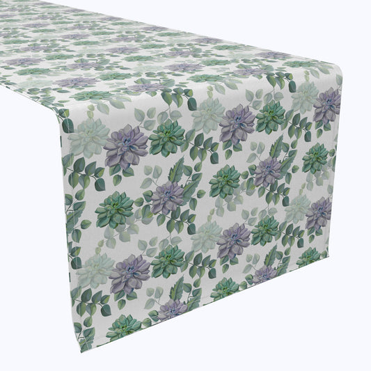 Succulents & Tropical Leaves Table Runners