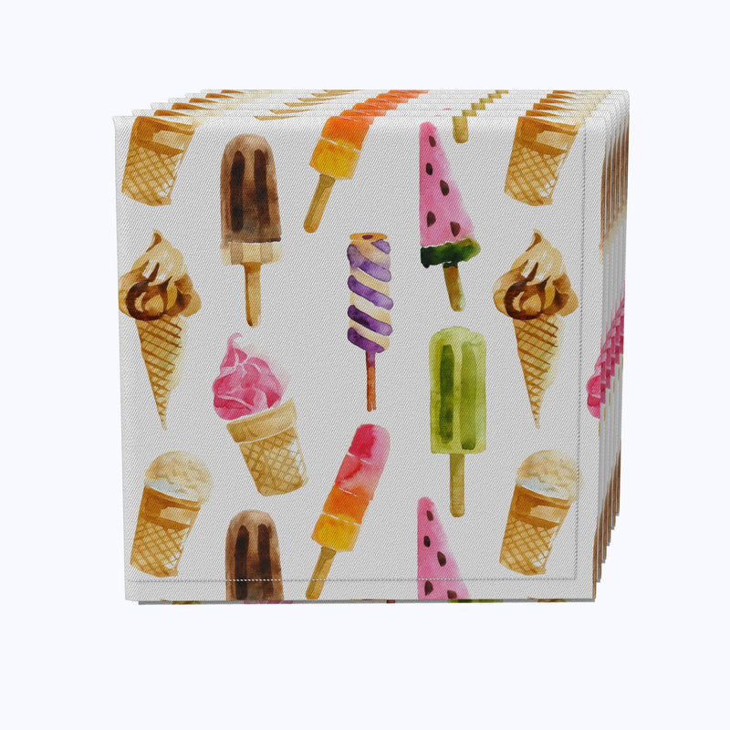 Summer Ice Cream Napkins