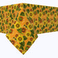 Sunflowers on Orange Background Tablecloths