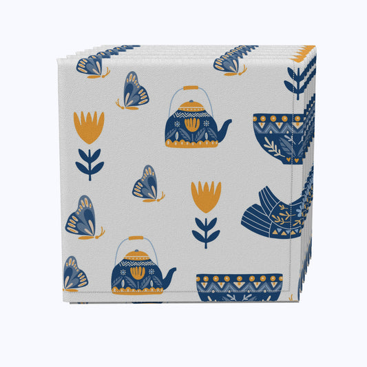 Teapots & Butterflies Napkins
