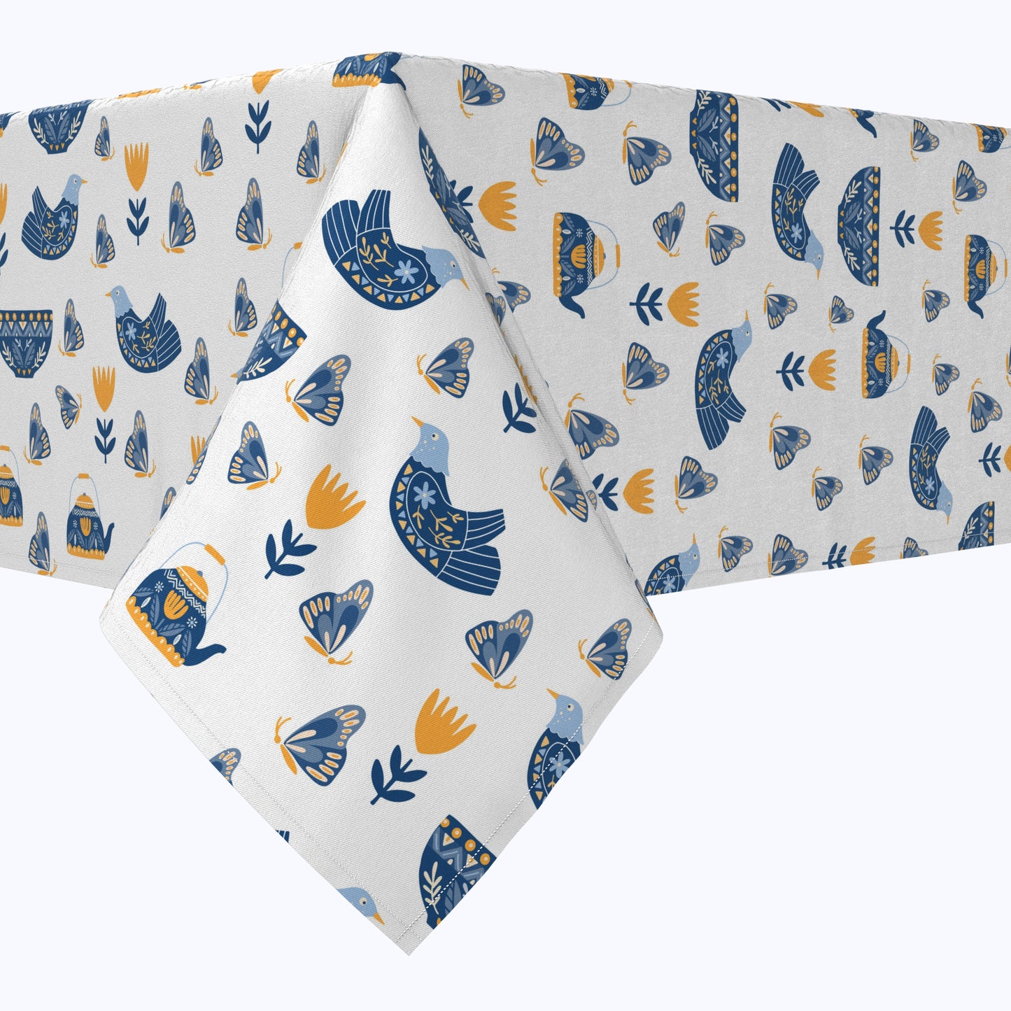 Teapots & Butterflies Cotton Rectangles