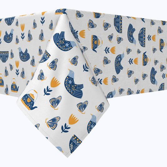 Teapots & Butterflies Cotton Rectangles