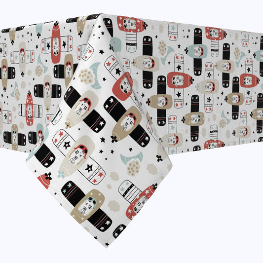 Tiger Pilots in Planes Cotton Rectangles