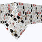 Tiger Pilots in Planes Cotton Rectangles