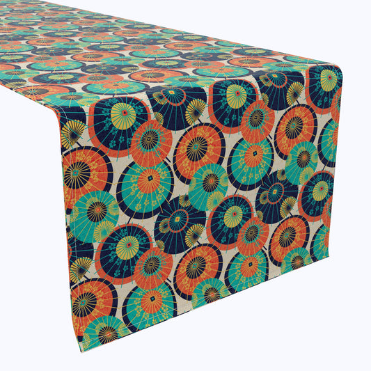 Traditional Japanese Umbrella Table Runners