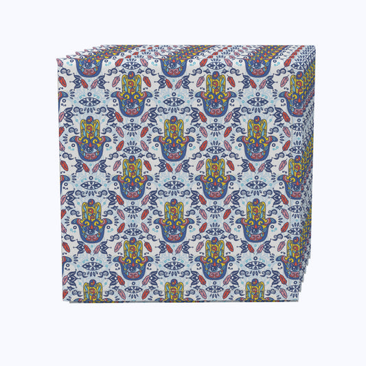 Tribal Hamsa Designs Napkins