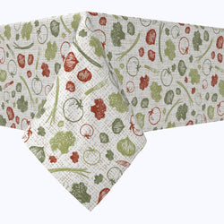 Veggie Sketch Cotton Rectangles