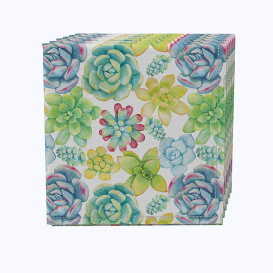 Vibrant Succulents Napkins