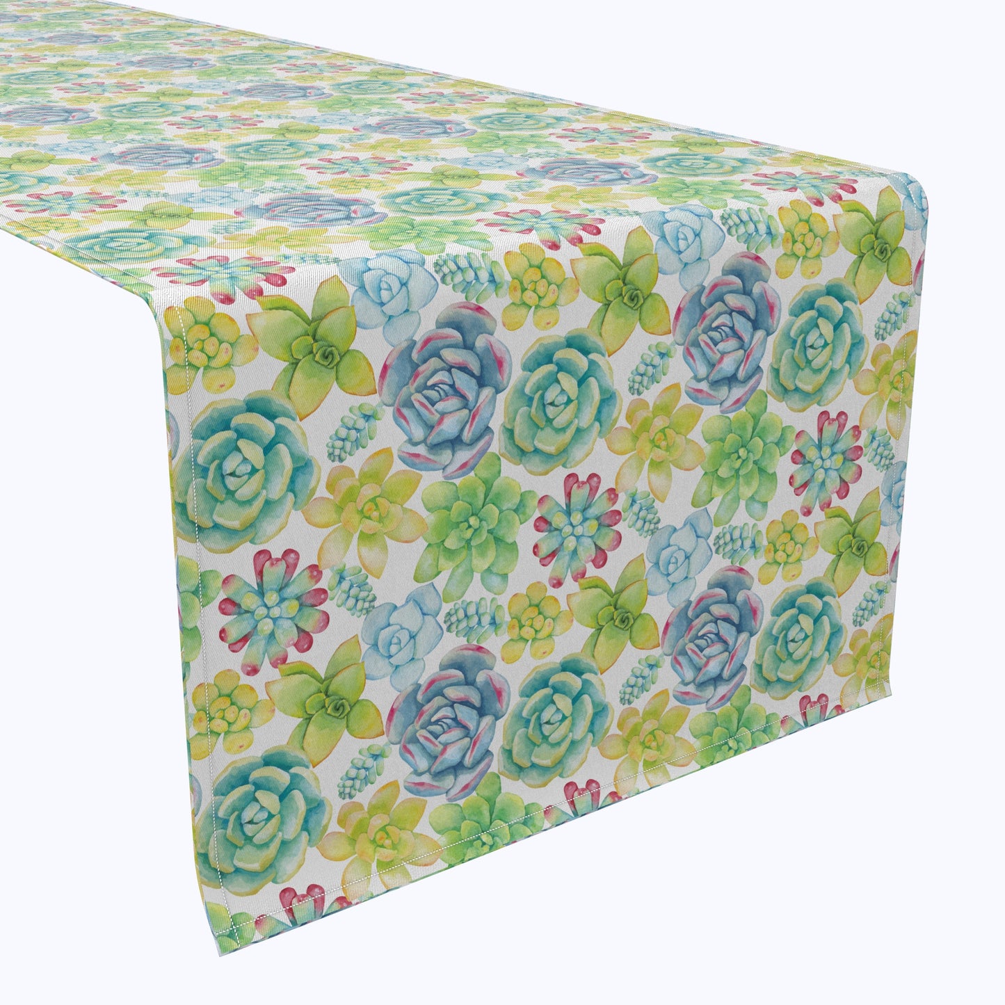 Vibrant Succulents Table Runners