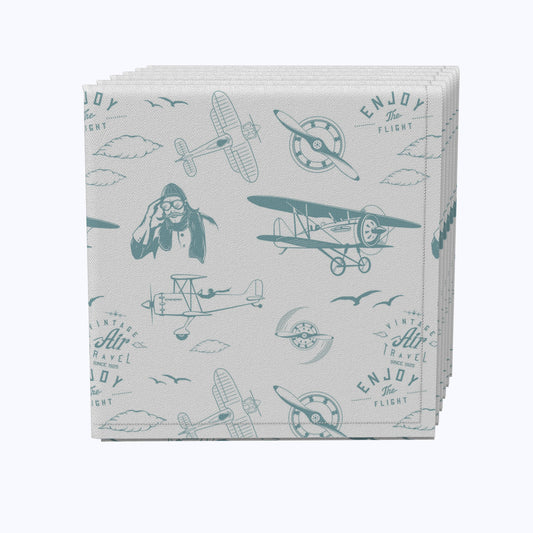 Vintage Aviation Napkins