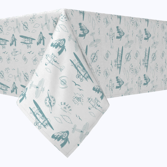 Vintage Aviation Cotton Rectangles