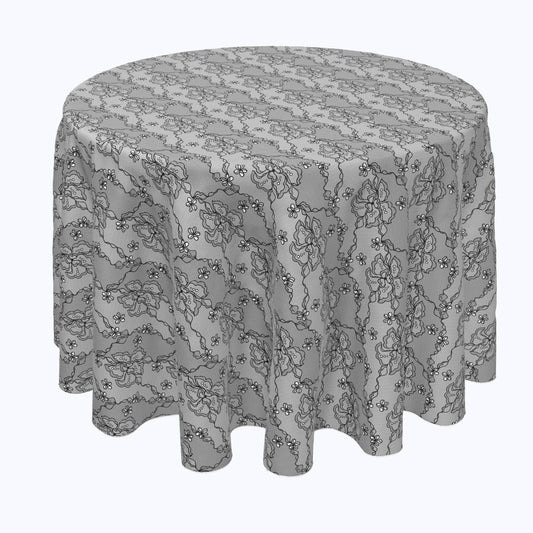 Vintage Black Abstract Lace Rounds