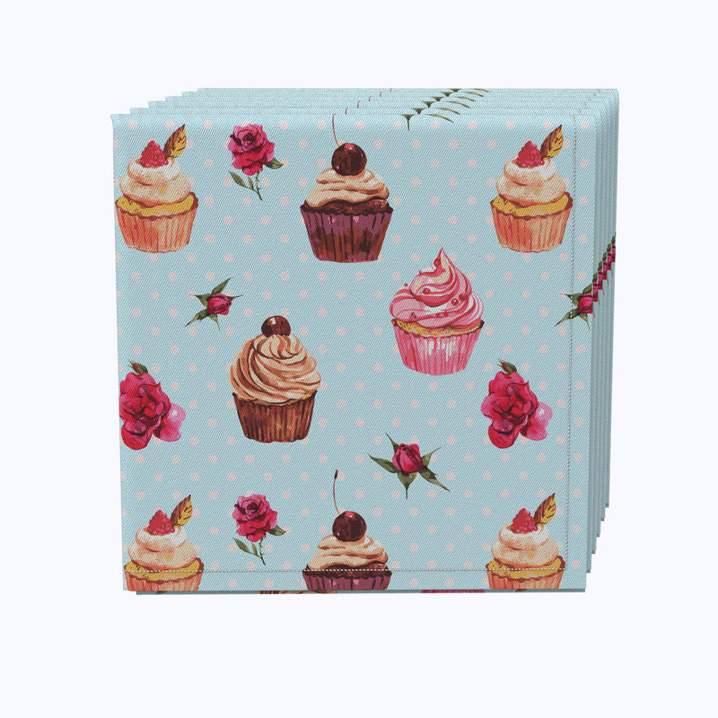 Vintage Cupcakes & Dots Napkins