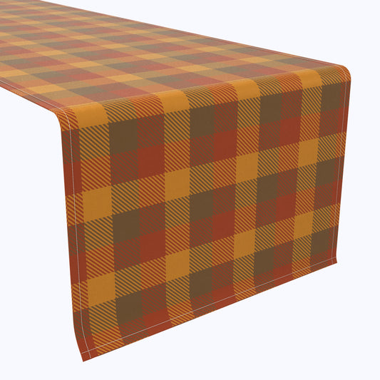 Vintage Fall Tartan Plaid Table Runners