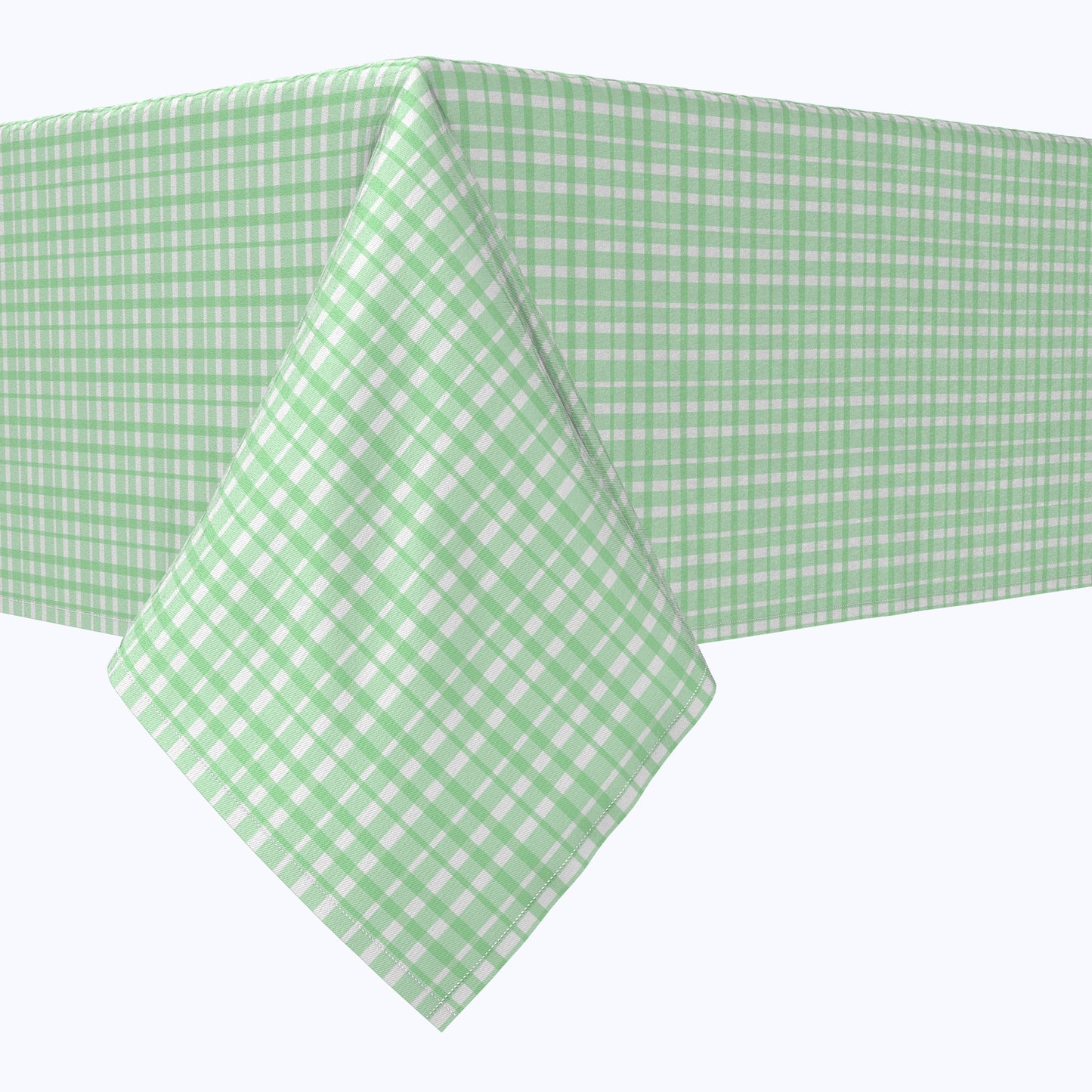 Vintage Green Check Cotton Rectangles