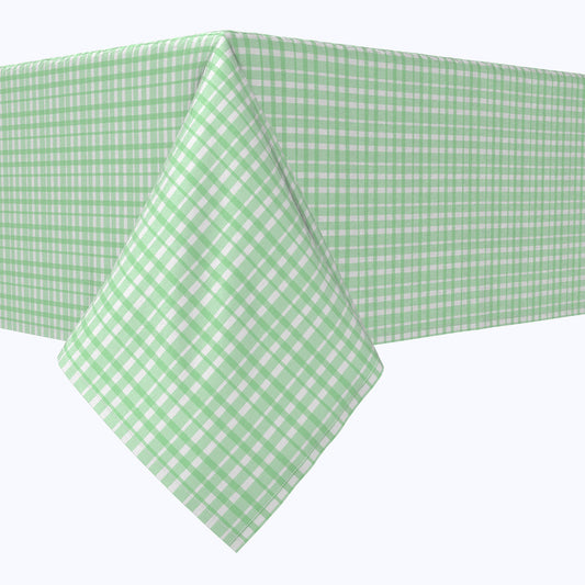 Vintage Green Check Cotton Rectangles