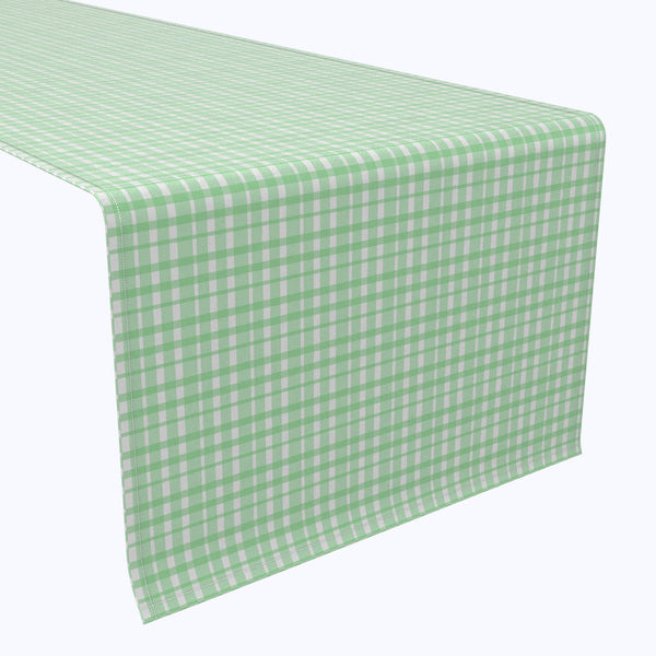 Vintage Green Check Table Runners
