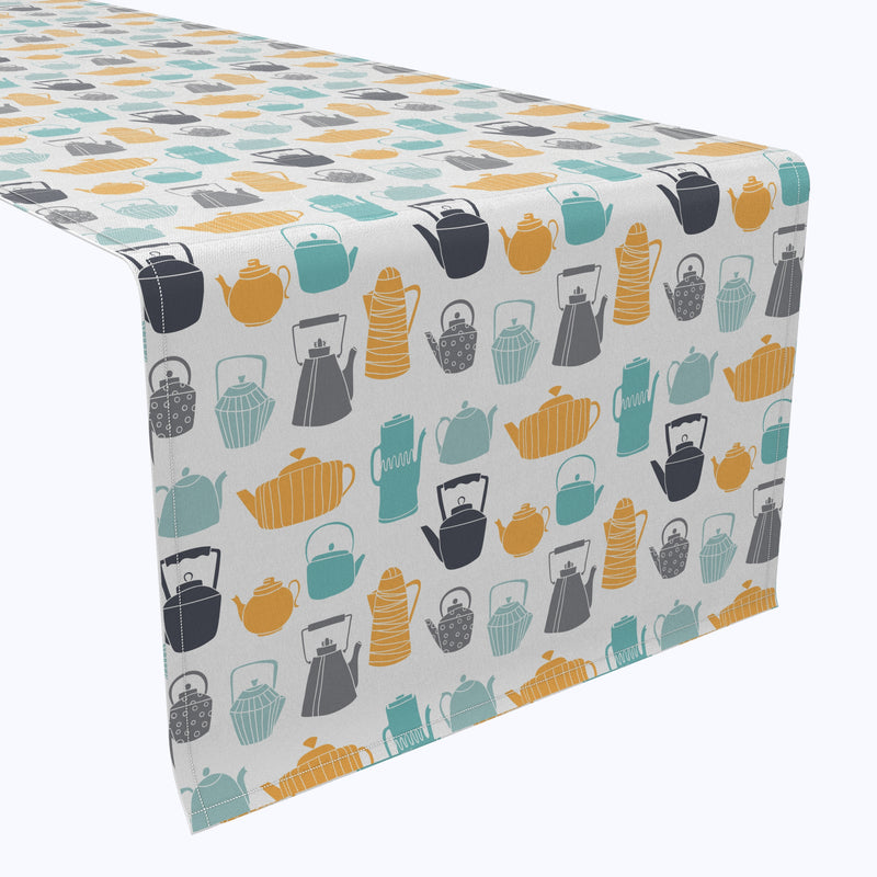 Vintage Teapots Table Runners