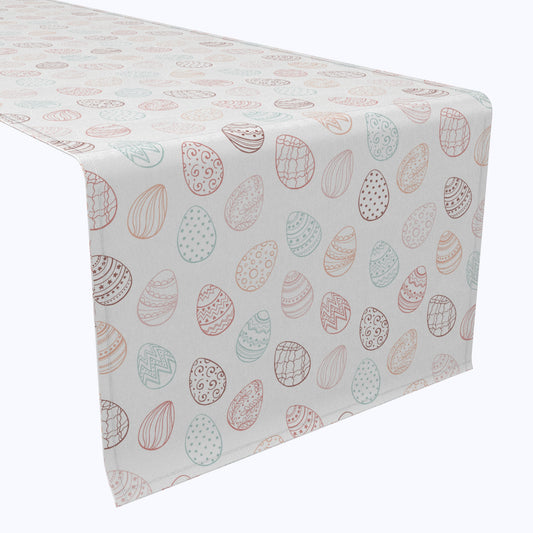 Watercolor Decorative Easter Eggs Table Runners