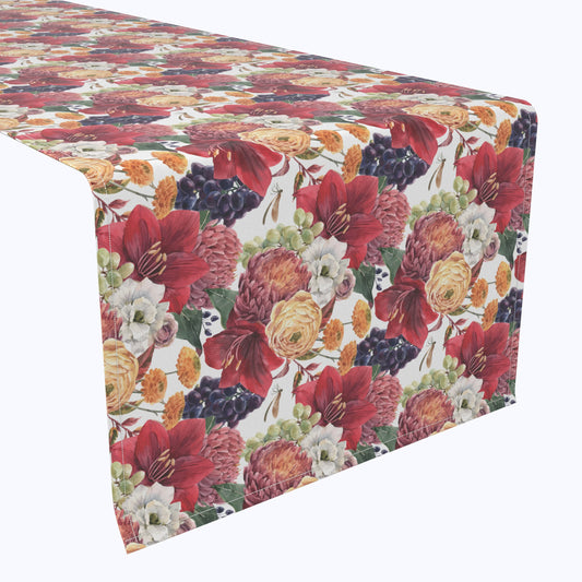 Watercolor Floral & Grapes Runners