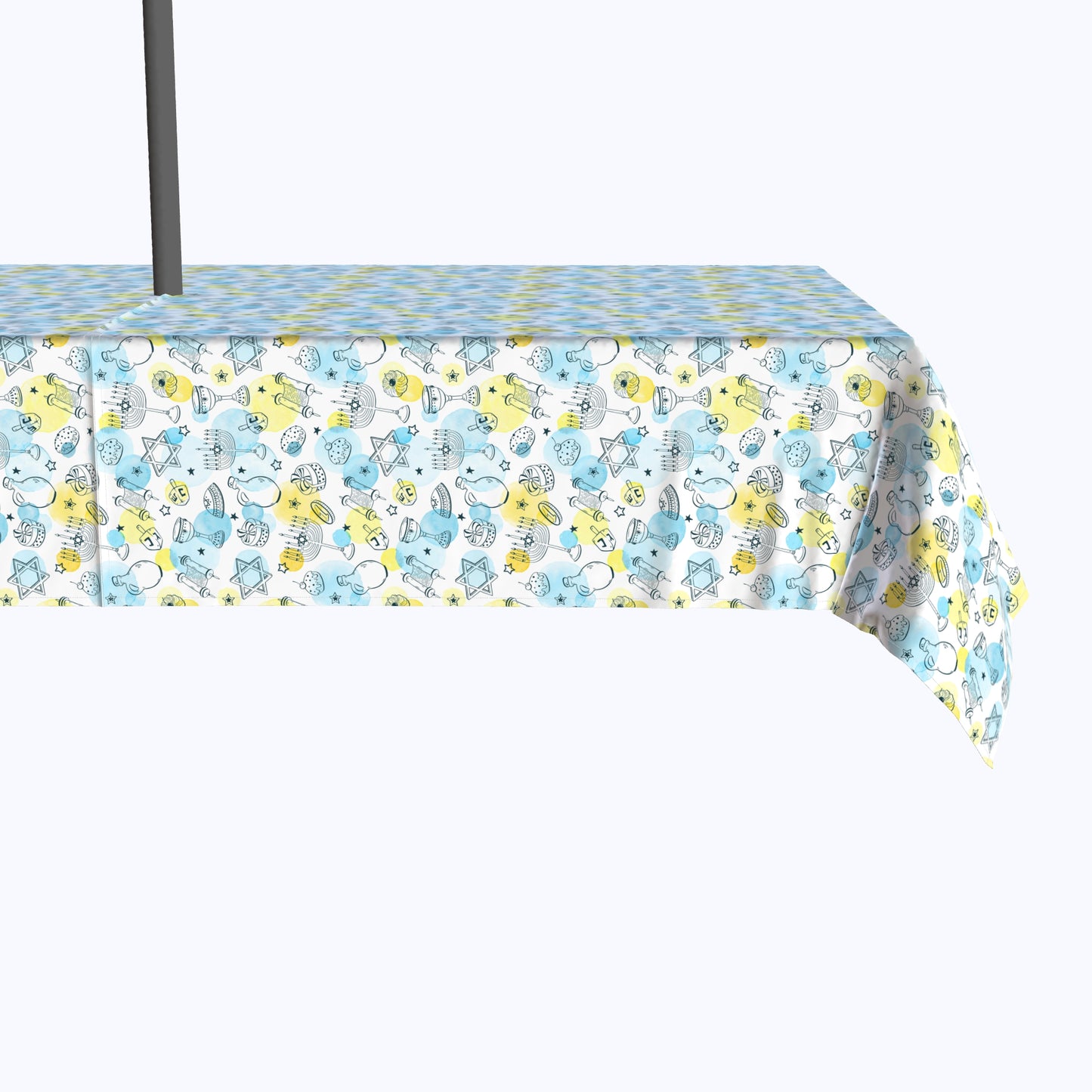 Watercolor Hanukkah and Dots Outdoor Rectangles