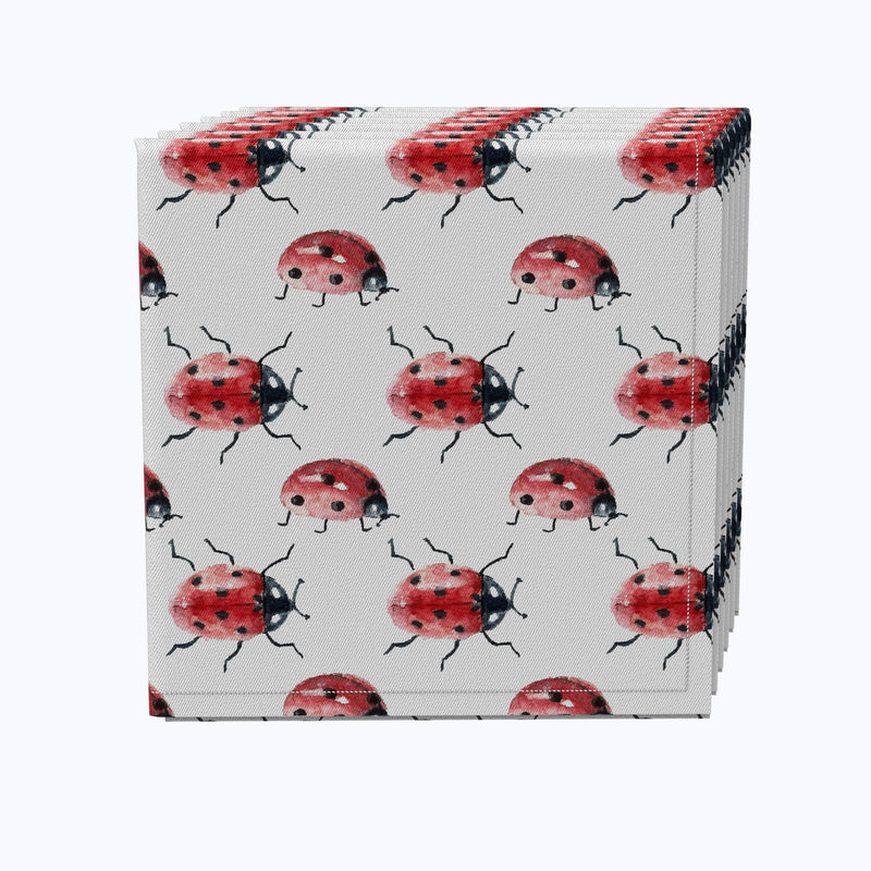 Watercolor Ladybugs Napkins