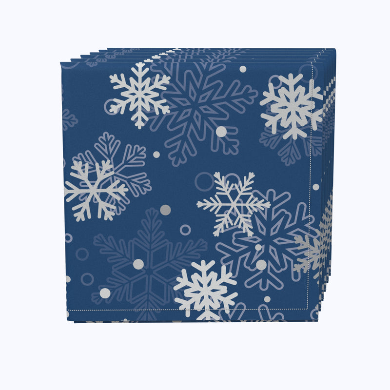 Winter Blue Snowflakes Napkins