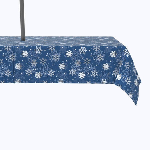 Winter Blue Snowflakes Outdoor Rectangles