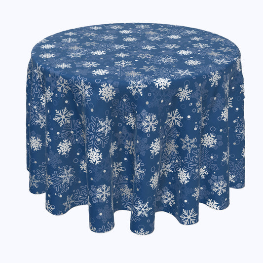 Winter Blue Snowflakes Rounds