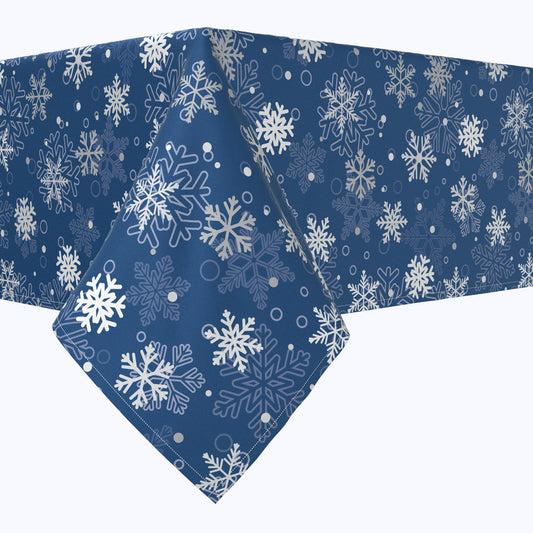 Winter Blue Snowflakes Squares