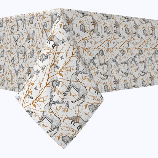 Woodland Wildlife Cotton Rectangles