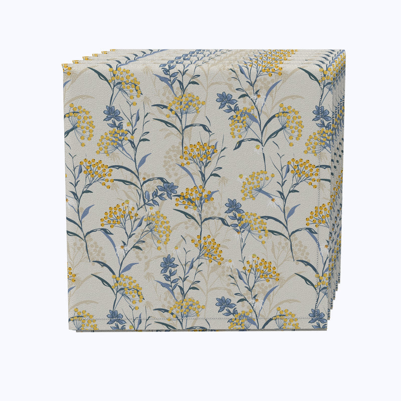 Yellow Berries with Flowers Napkins