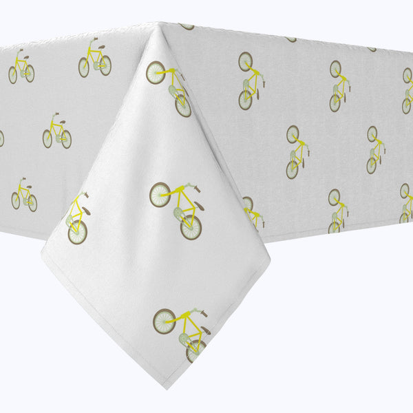 Yellow City Bicycles Tablecloths