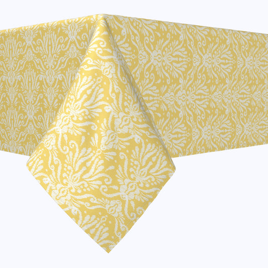 Yellow Keyhole Damask Rectangles