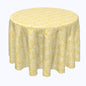 Yellow Keyhole Damask Rounds