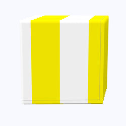 3" Cabana Stripe, Yellow & White Napkins