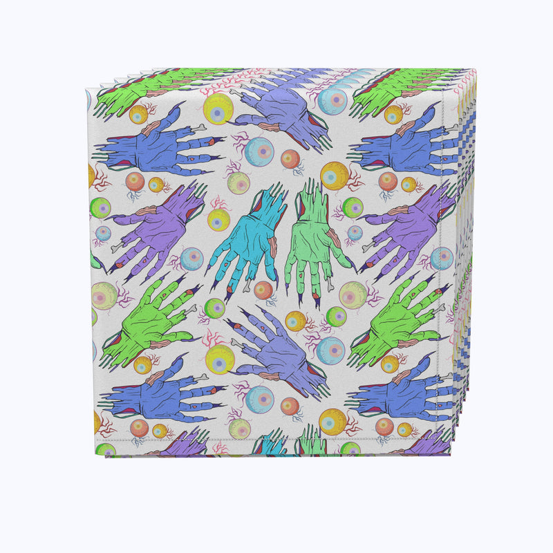 Zombie Hands and Eyes Napkins