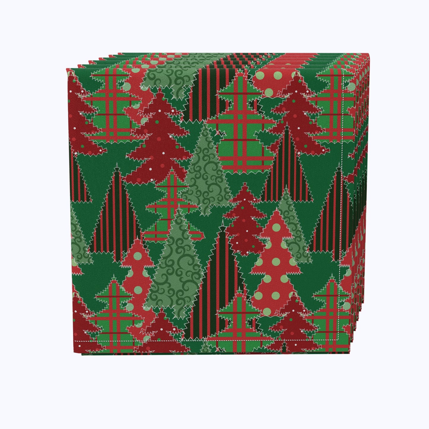 Christmas tree Patchwork Cotton Napkins