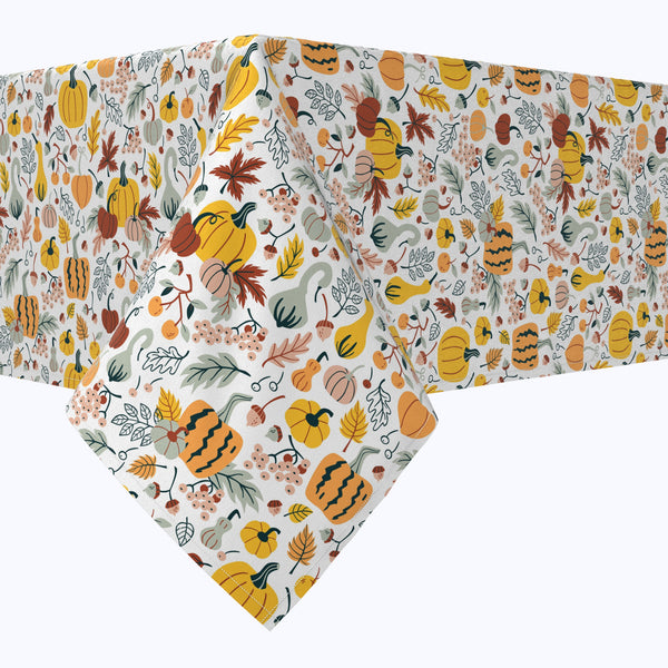 Pumpkin Décor Cotton Rectangles