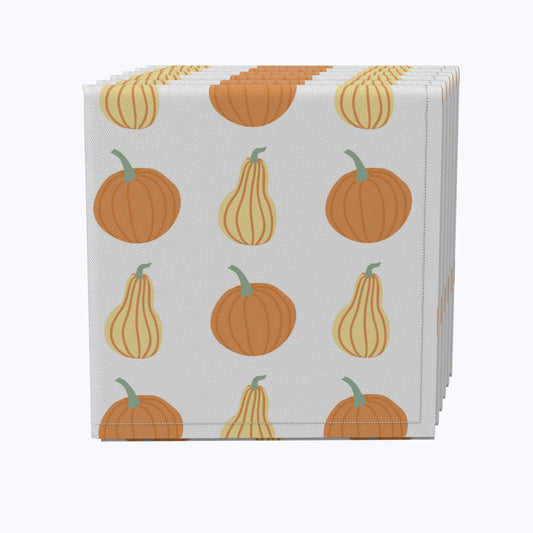 Pastel Pumpkins Cotton Napkins