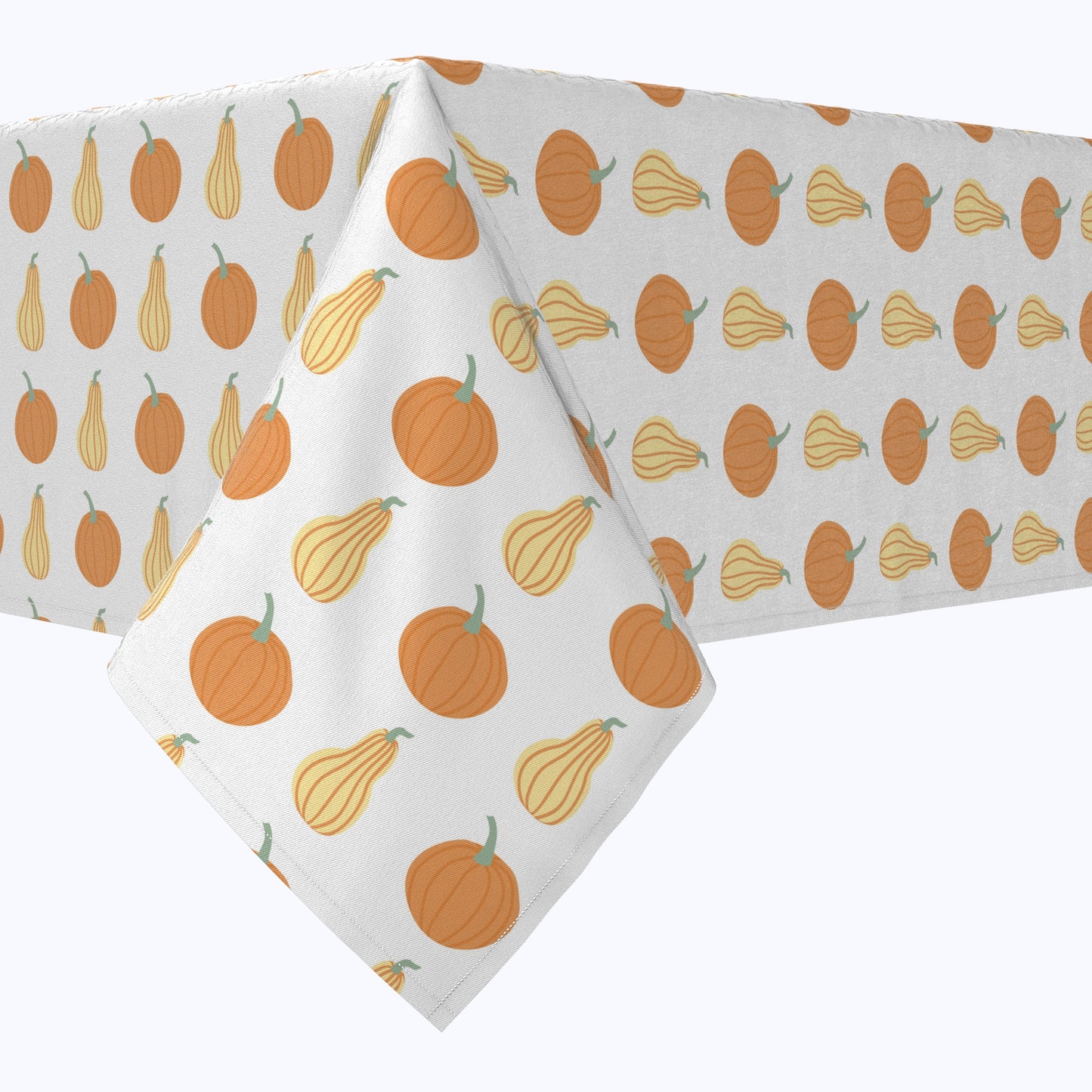 Bold Autumn Pumpkins Cotton Rectangles