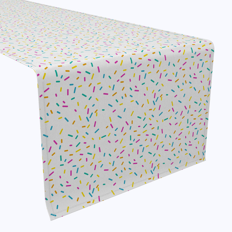 Sprinkles on White Cotton Table Runners