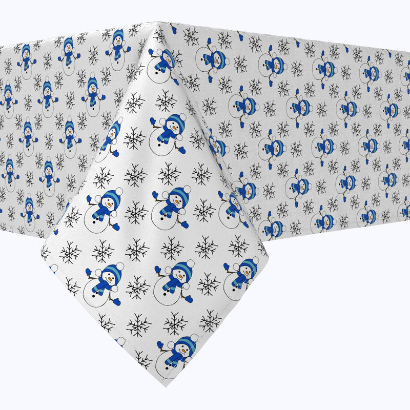 Snowmen & Snowflakes Cotton Rectangles